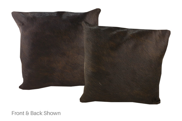 Chocolate Cowhide Pillow #A53109