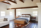 Brown and White Regular Cowhide Rug #A53201
