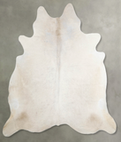 Solid White Cowhide Rug #A53218