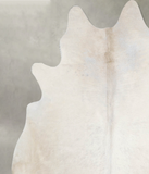 Solid White Cowhide Rug #A53218