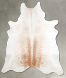 Grey with Beige Cowhide Rug #A53353