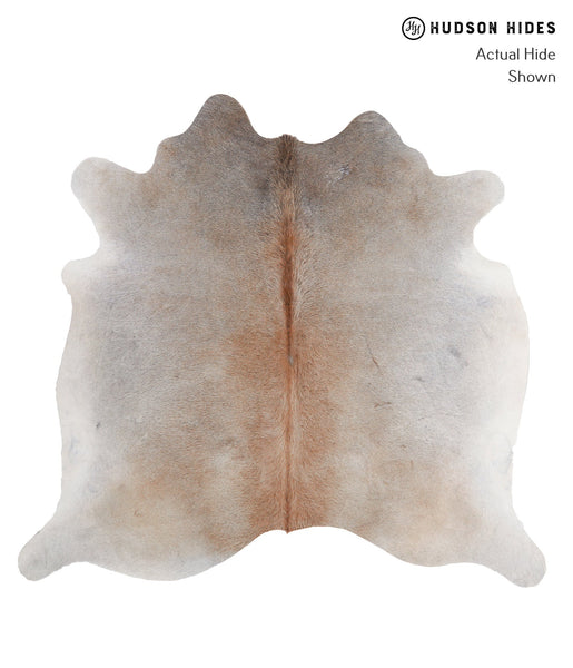 Grey with Beige Cowhide Rug #A5337
