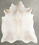 Grey with Beige Cowhide Rug #A53443
