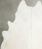 Solid White Cowhide Rug #A53611