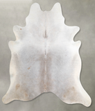 Grey with Beige Cowhide Rug #A54114