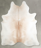 Grey with Beige Cowhide Rug #A54338