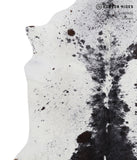 Salt and Pepper Black Cowhide Rug #A5483
