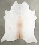Grey with Beige Cowhide Rug #A54841