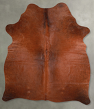 Solid Brown Cowhide Rug #A54844