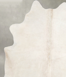 Solid White Cowhide Rug #A54915