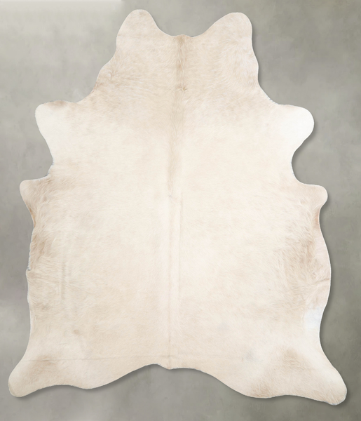 Solid White Cowhide Rug #A54916