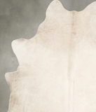Solid White Cowhide Rug #A54916