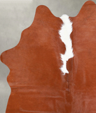 Brown and White Regular Cowhide Rug #A54998