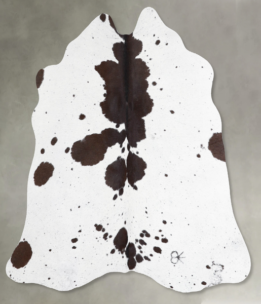 Chocolate and White Cowhide Rug #A55018