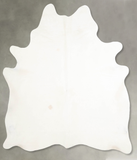 Solid White Cowhide Rug #A55026