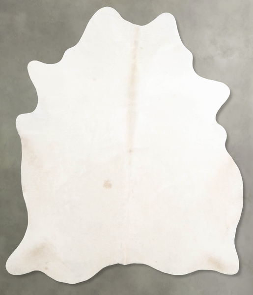 Solid White Cowhide Rug #A55029