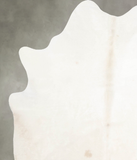 Solid White Cowhide Rug #A55029