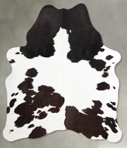 Chocolate and White Cowhide Rug #A55170
