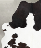 Chocolate and White Cowhide Rug #A55170