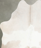 Beige and White Cowhide Rug #A55245