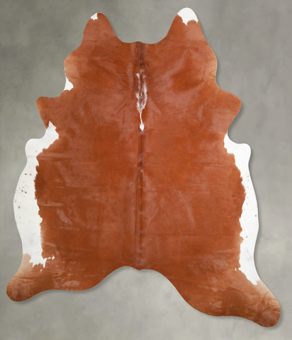 Brown and White Regular Cowhide Rug #A55251