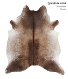 Grey with Beige Cowhide Rug #A5526