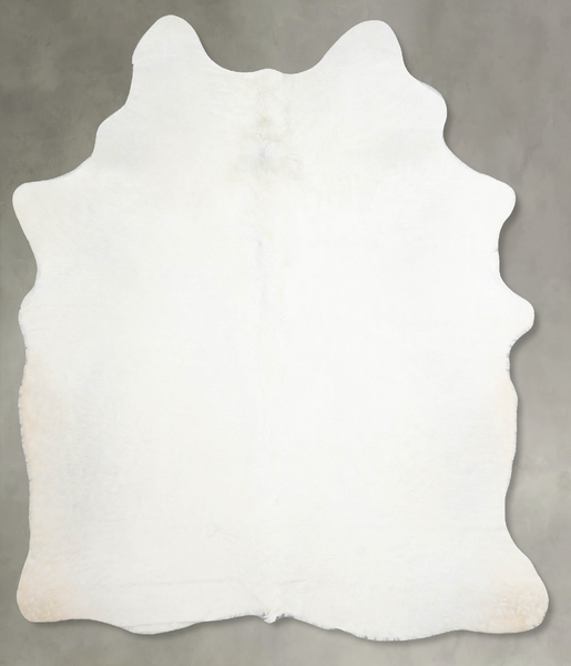 Solid White Cowhide Rug #A55299