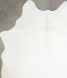 Solid White Cowhide Rug #A55299