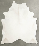 Solid White Cowhide Rug #A55300