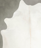 Solid White Cowhide Rug #A55300