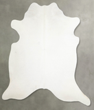 Solid White Cowhide Rug #A55301