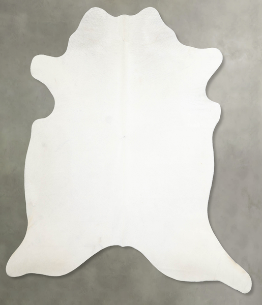 Solid White Cowhide Rug #A55301