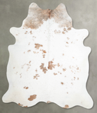 Beige and White Cowhide Rug #A55312