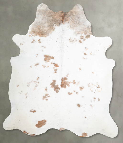 Beige and White Cowhide Rug #A55312
