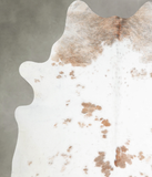 Beige and White Cowhide Rug #A55312