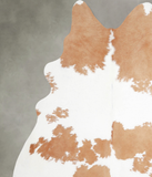 Beige and White Cowhide Rug #A55324