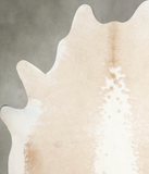 Beige and White Cowhide Rug #A55325