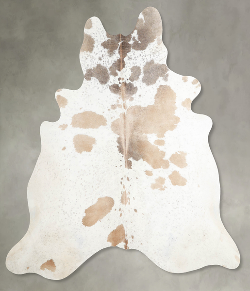 Beige and White Cowhide Rug #A55340