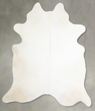 Solid White Cowhide Rug #A55451
