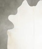 Solid White Cowhide Rug #A55451