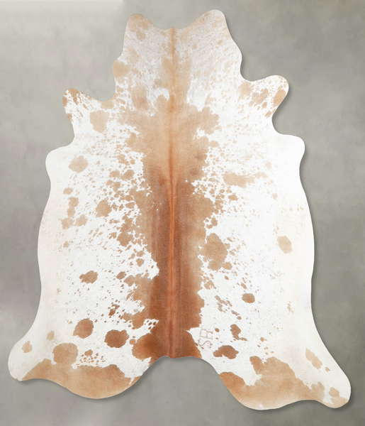 Beige and White Cowhide Rug #A55518