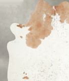 Beige and White Cowhide Rug #A55524