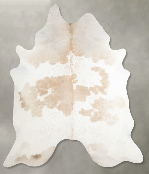 Beige and White Cowhide Rug #A55527