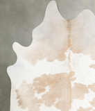 Beige and White Cowhide Rug #A55527