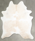 Beige and White Cowhide Rug #A55530