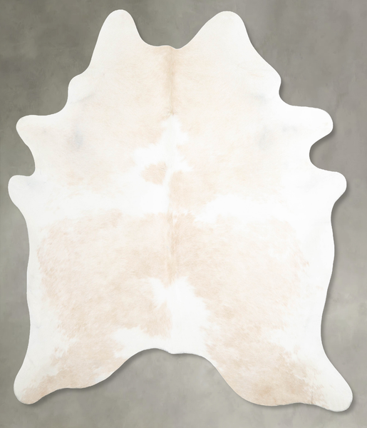 Beige and White Cowhide Rug #A55530
