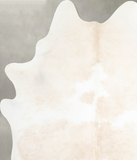 Beige and White Cowhide Rug #A55530