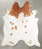 Beige and White Cowhide Rug #A55617
