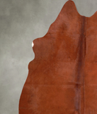 Solid Brown Cowhide Rug #A55700