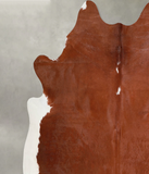 Brown and White Regular Cowhide Rug #A55707
